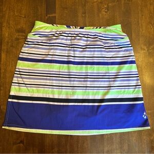 JoFit M Skirt Skort Stretch Tennis Golf‎ Pickleball Pockets Stripe Sporty 💙